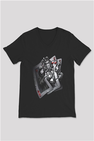Unisex V Yaka Tişört TSR144