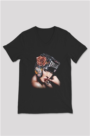 Unisex V Yaka Tişört TSR147