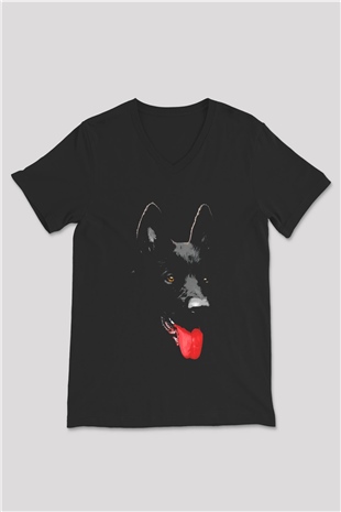 Unisex V Yaka Tişört TSR155