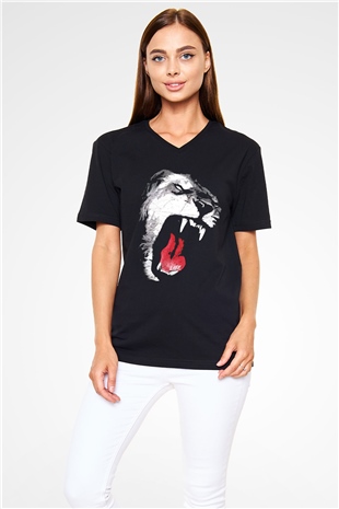 Unisex V Yaka Tişört TSR172
