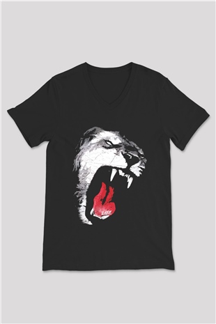 Unisex V Yaka Tişört TSR172