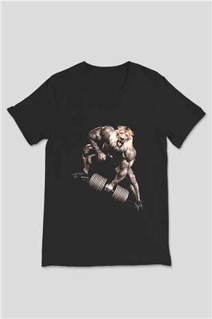Unisex V Yaka Tişört TSR183