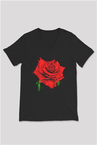 Unisex V Yaka Tişört TSR225