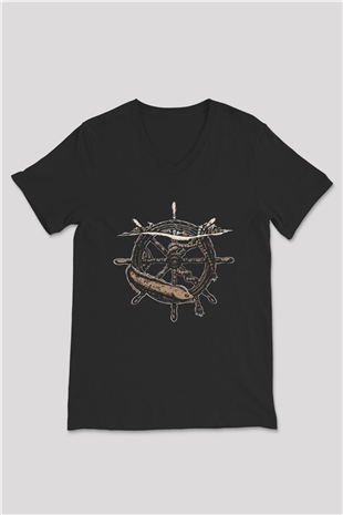 Unisex V Yaka Tişört TSR243