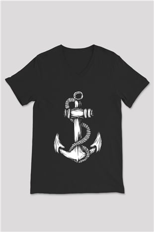 Unisex V Yaka Tişört TSR25