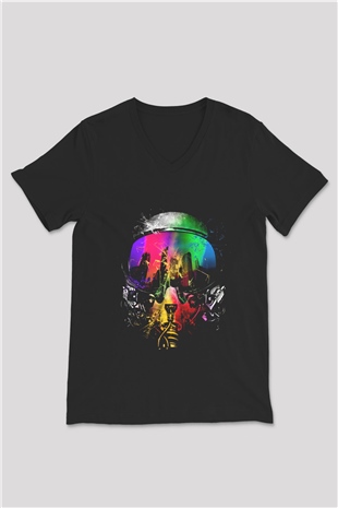 Unisex V Yaka Tişört TSR26