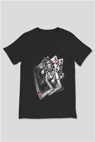 Unisex V Yaka Tişört TSR28