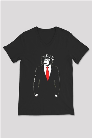 Unisex V Yaka Tişört TSR280