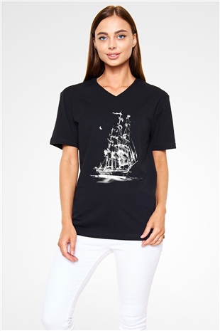 Unisex V Yaka Tişört TSR31