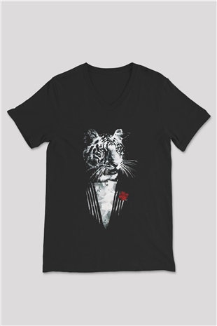 Unisex V Yaka Tişört TSR32