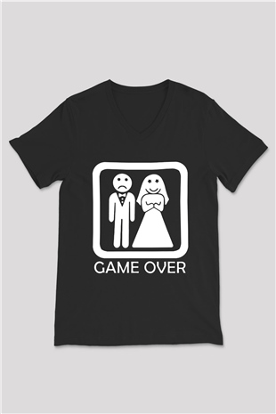 Unisex V Yaka Tişört TSR327
