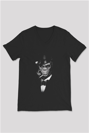 Unisex V Yaka Tişört TSR33