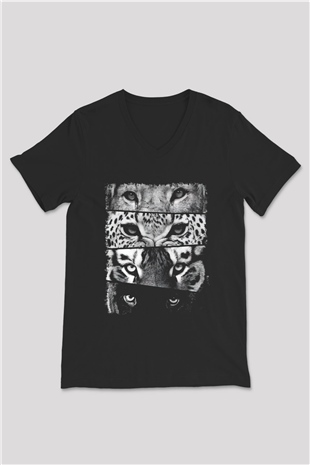 Unisex V Yaka Tişört TSR427