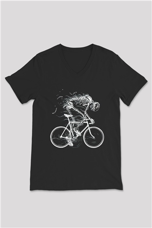 Unisex V Yaka Tişört TSR454