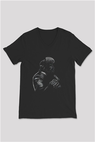 Unisex V Yaka Tişört TSR49