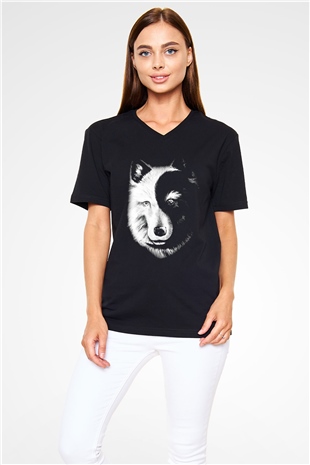Unisex V Yaka Tişört TSR496