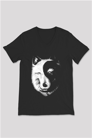 Unisex V Yaka Tişört TSR496