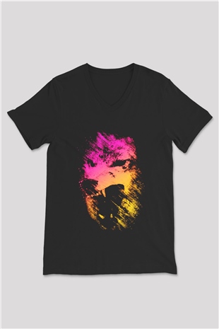 Unisex V Yaka Tişört TSR499