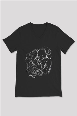 Unisex V Yaka Tişört TSR50
