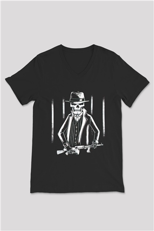 Unisex V Yaka Tişört TSR52