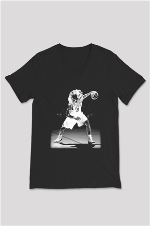 Unisex V Yaka Tişört TSR55