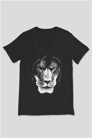 Unisex V Yaka Tişört TSR555