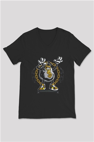 Unisex V Yaka Tişört TSR56