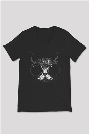 Unisex V Yaka Tişört TSR567