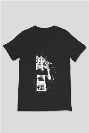 Unisex V Yaka Tişört TSR569