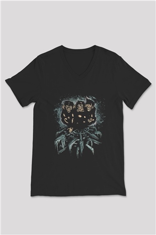 Unisex V Yaka Tişört TSR65