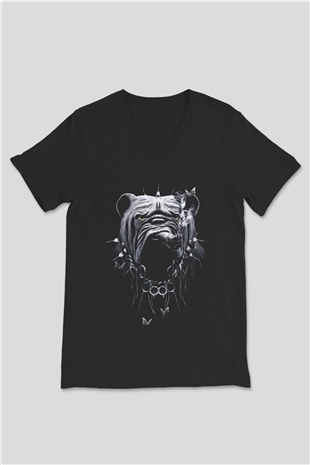 Unisex V Yaka Tişört TSR69