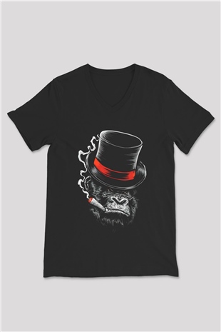 Unisex V Yaka Tişört TSR7