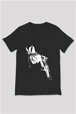 Unisex V Yaka Tişört TSR71
