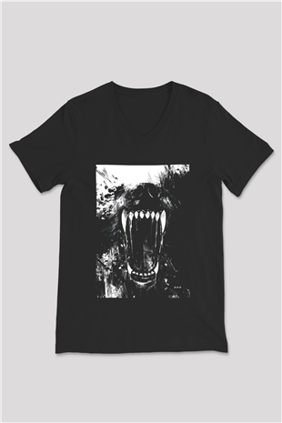 Unisex V Yaka Tişört TSR72