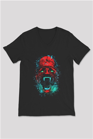 Unisex V Yaka Tişört TSR87
