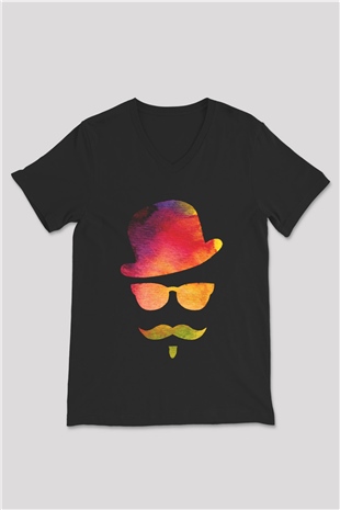 Unisex V Yaka Tişört TSR92