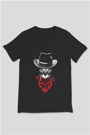 Unisex V Yaka Tişört TSR96