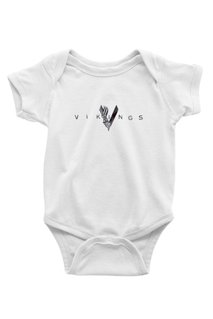 Unisex Vikings Baskılı Bebek Body - Zıbın