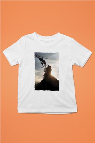 Unisex World War Z Baskılı Beyaz Çocuk Tişört
