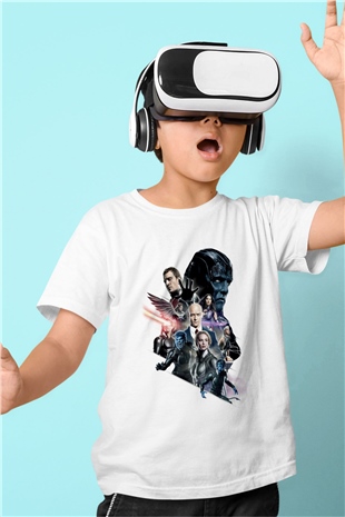 Unisex X-Men Apocalypse Baskılı Beyaz Çocuk Tshirt