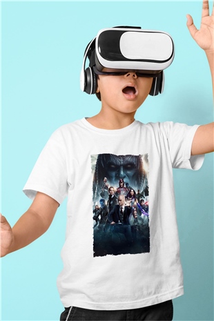Unisex X-Men Apocalypse Baskılı Beyaz Çocuk Tshirt