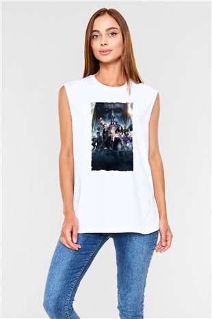 Unisex X-Men Apocalypse Baskılı Beyaz Kolsuz T-shirt