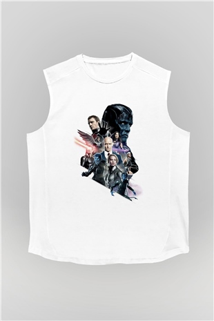 Unisex X-Men Apocalypse Baskılı Beyaz Kolsuz Tshirt