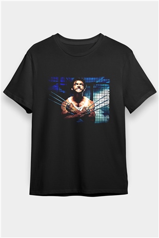 X-Men Başlangıç Wolverine (X-Men Origins Wolverine) Baskılı Siyah T-Shirt