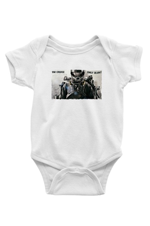 Unisex Yarının Sınırında (Edge of Tomorrow) Baskılı Bebek Body - Zıbın