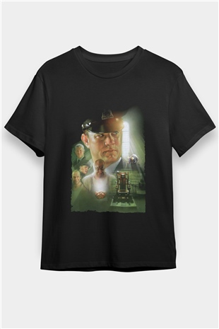 Yeşil Yol (The Green Mile) Baskılı Siyah T-Shirt