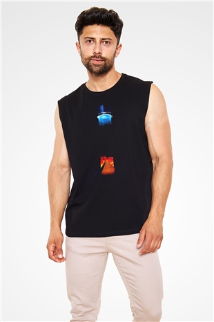 Unisex Yıldız Geçidi SG-1 (Stargate SG-1) Baskılı Siyah Kolsuz Tshirt