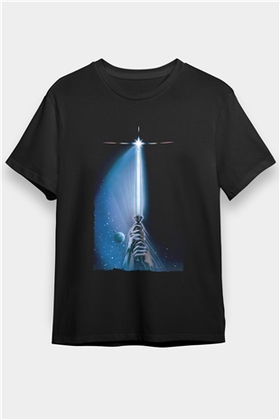 Yıldız Savaşları Bölüm VI - Jediın Dönüşü (Return of the Jedi) Baskılı Siyah T-Shirt
