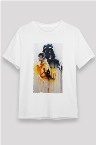 Yıldız Savaşları (Return of the Jedi) Baskılı Beyaz Tişört