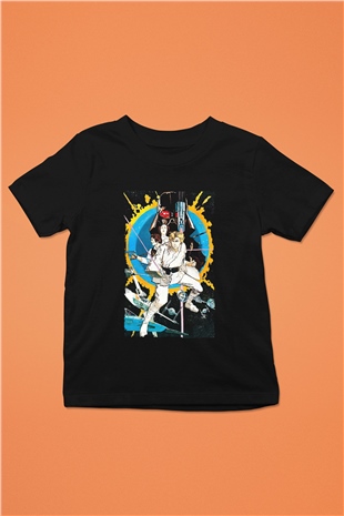 Unisex Yıldız Savaşları (Star Wars) Baskılı Siyah Çocuk T-Shirt